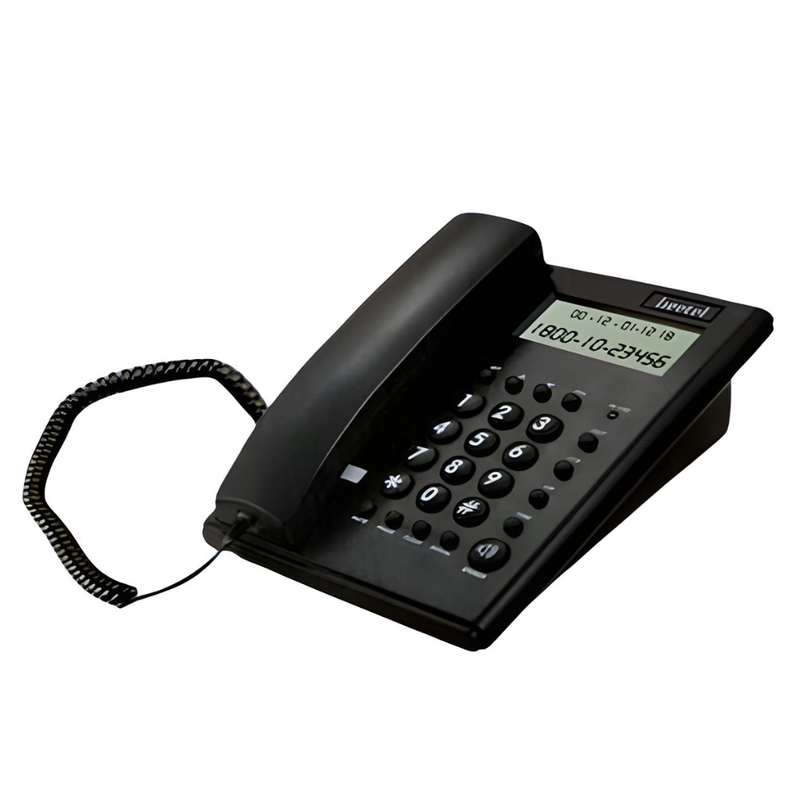 Beetel C11 Analog Corded Landline Phone with Ringer Volume Control, Redial, Mute & LED Indicator